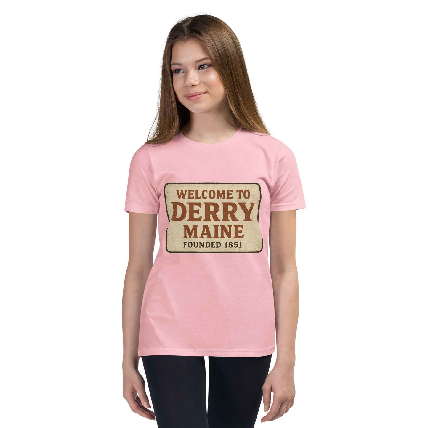 Welcome to Derry, Maine: Founded 1851 Youth Short Sleeve T-Shirt