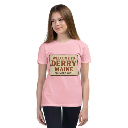 Welcome to Derry, Maine: Founded 1851 Youth Short Sleeve T-Shirt