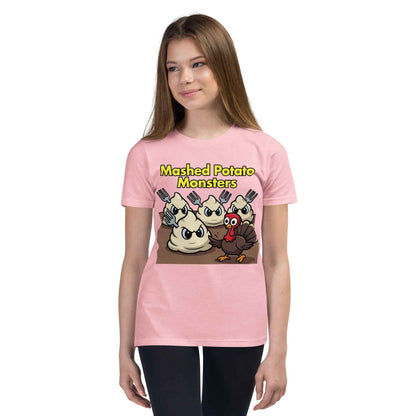Mashed Potato Monsters Youth Short Sleeve T-Shirt