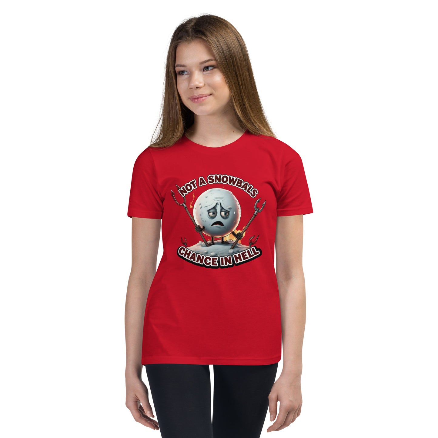 Not a Snowball’s Chance in Hell Youth Short Sleeve T-Shirt  from Rare Plus Apparel – unique movie & pop culture inspired design.
