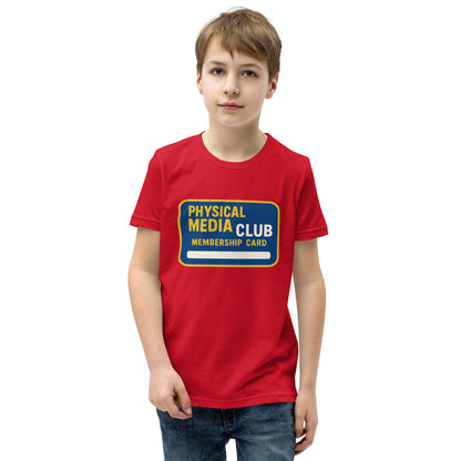 Physical Media Club Youth Short Sleeve T-Shirt  from Rare Plus Apparel – unique movie & pop culture inspired design.