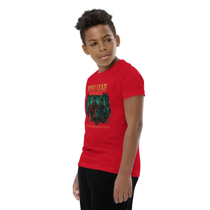 Maple Leaf Maniacs Youth Short Sleeve T-Shirt  from Rare Plus Apparel – unique movie & pop culture inspired design.