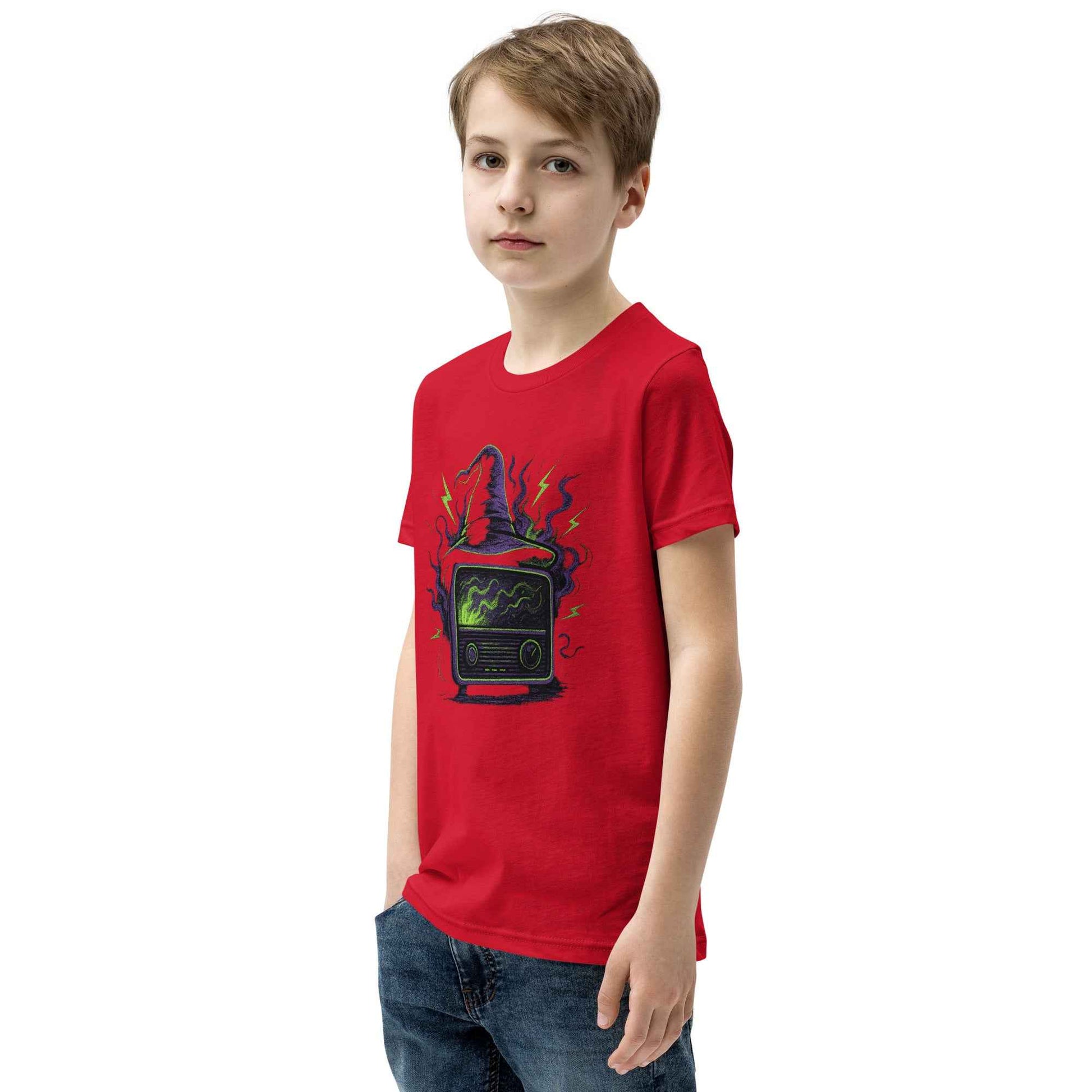 “Witching Hour Radio” Spells, Static & Screams Youth Short Sleeve T-Shirt