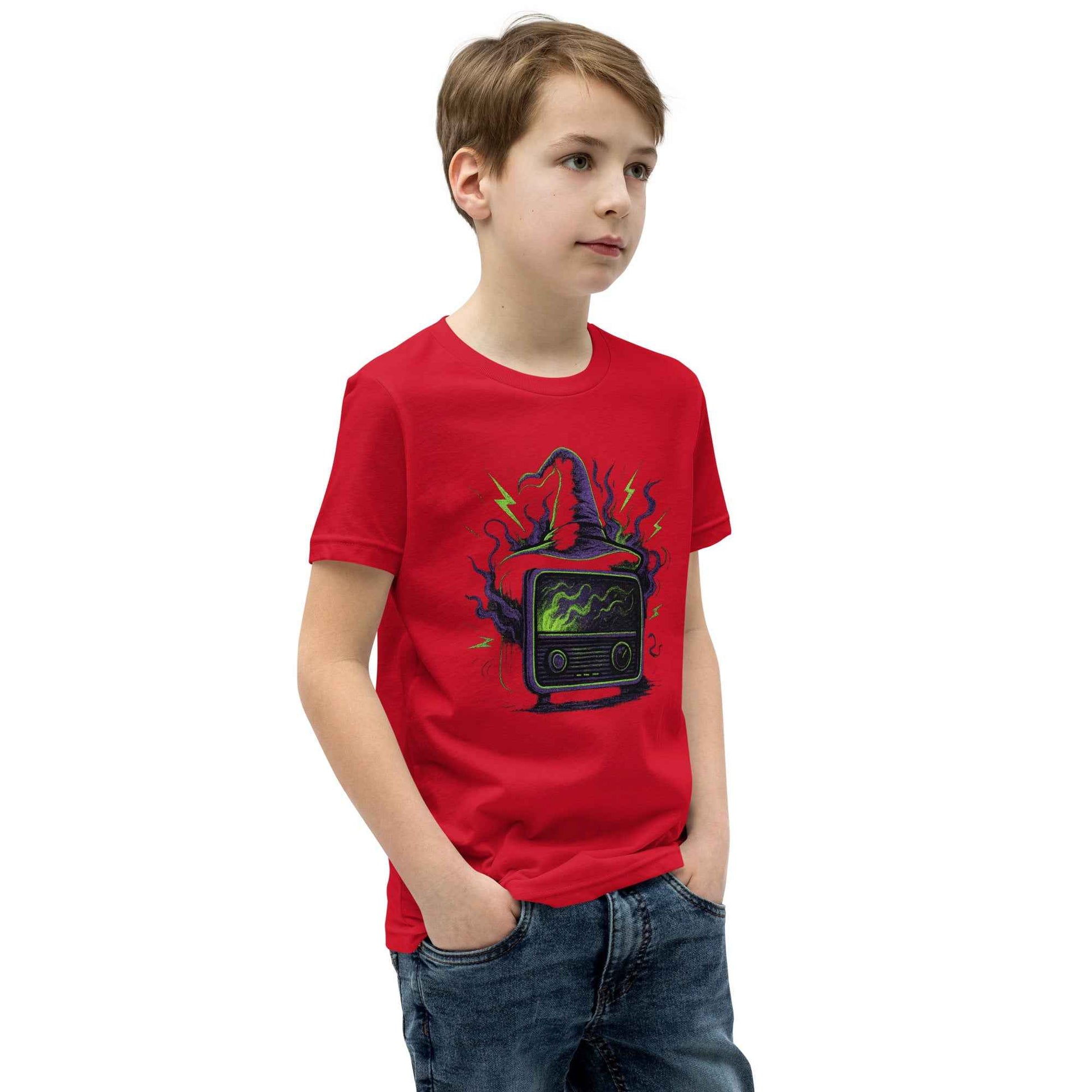“Witching Hour Radio” Spells, Static & Screams Youth Short Sleeve T-Shirt