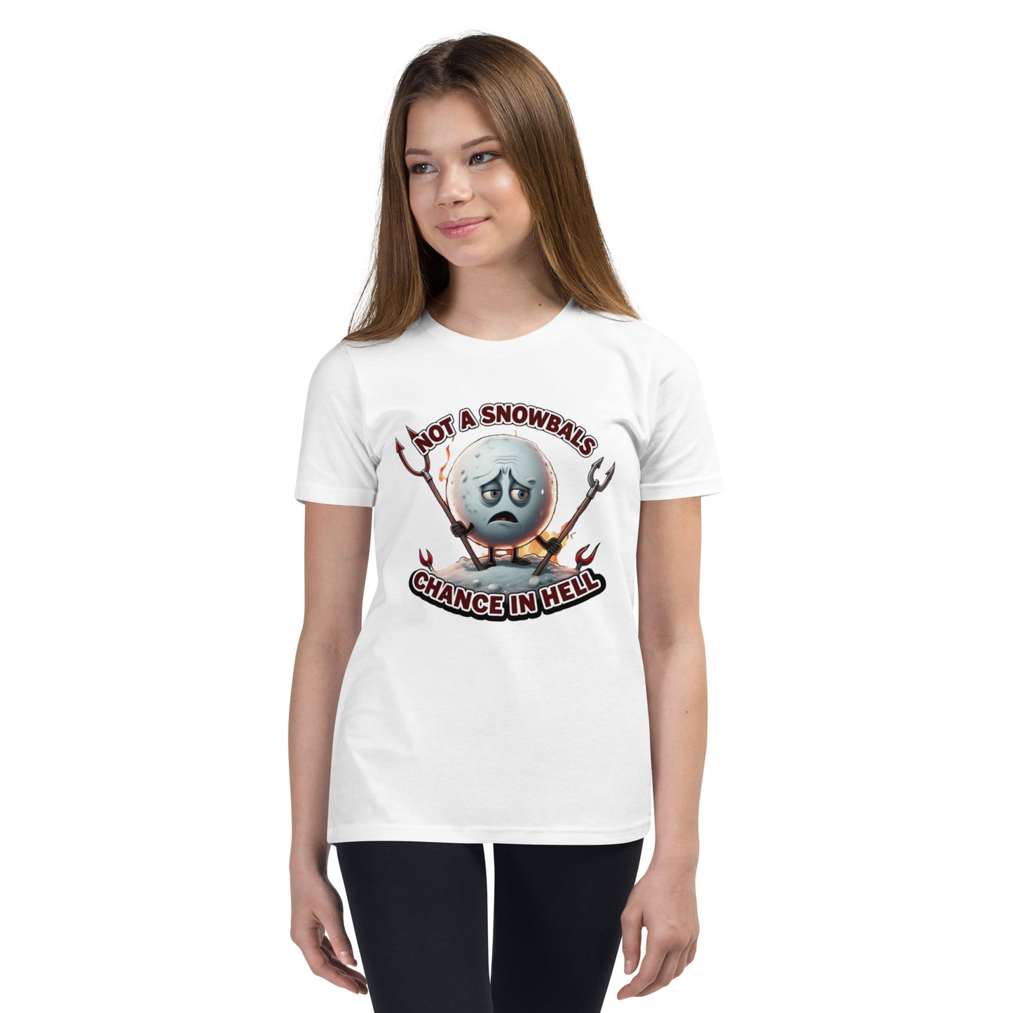 Not a Snowball’s Chance in Hell Youth Short Sleeve T-Shirt  from Rare Plus Apparel – unique movie & pop culture inspired design.