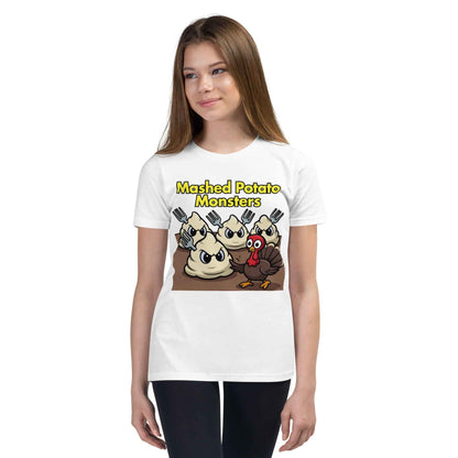 Mashed Potato Monsters Youth Short Sleeve T-Shirt