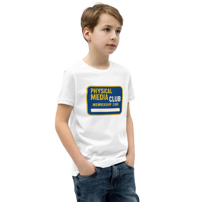 Physical Media Club Youth Short Sleeve T-Shirt  from Rare Plus Apparel – unique movie & pop culture inspired design.