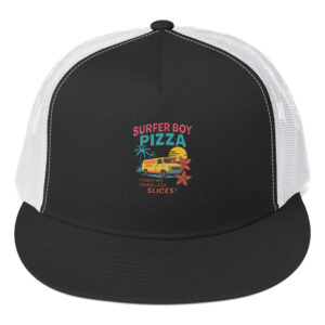 Stranger Things Surfer Boy Pizza Trucker Cap