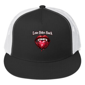Home - Shop Now at Rare Plus Apparel Love Bites Back Trucker Cap