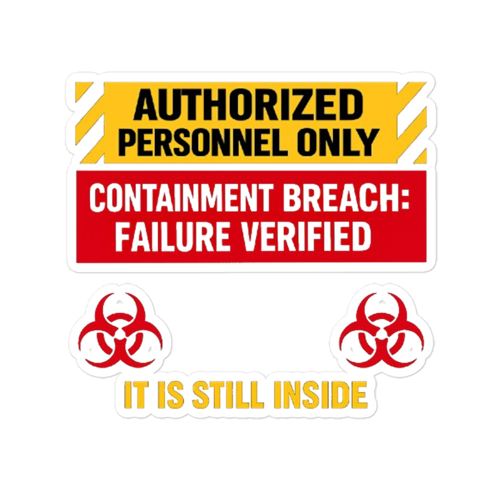 AUTHORIZED PERSONNEL ONLY (IT IS STILL INSIDE) Bubble-free stickers - Shop Now at Rare Plus Apparel AUTHORIZED PERSONNEL ONLY (IT IS STILL INSIDE) Bubble-free stickers - Image 3