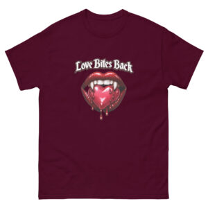 Home - Shop Now at Rare Plus Apparel Love Bites Back Unisex classic tee