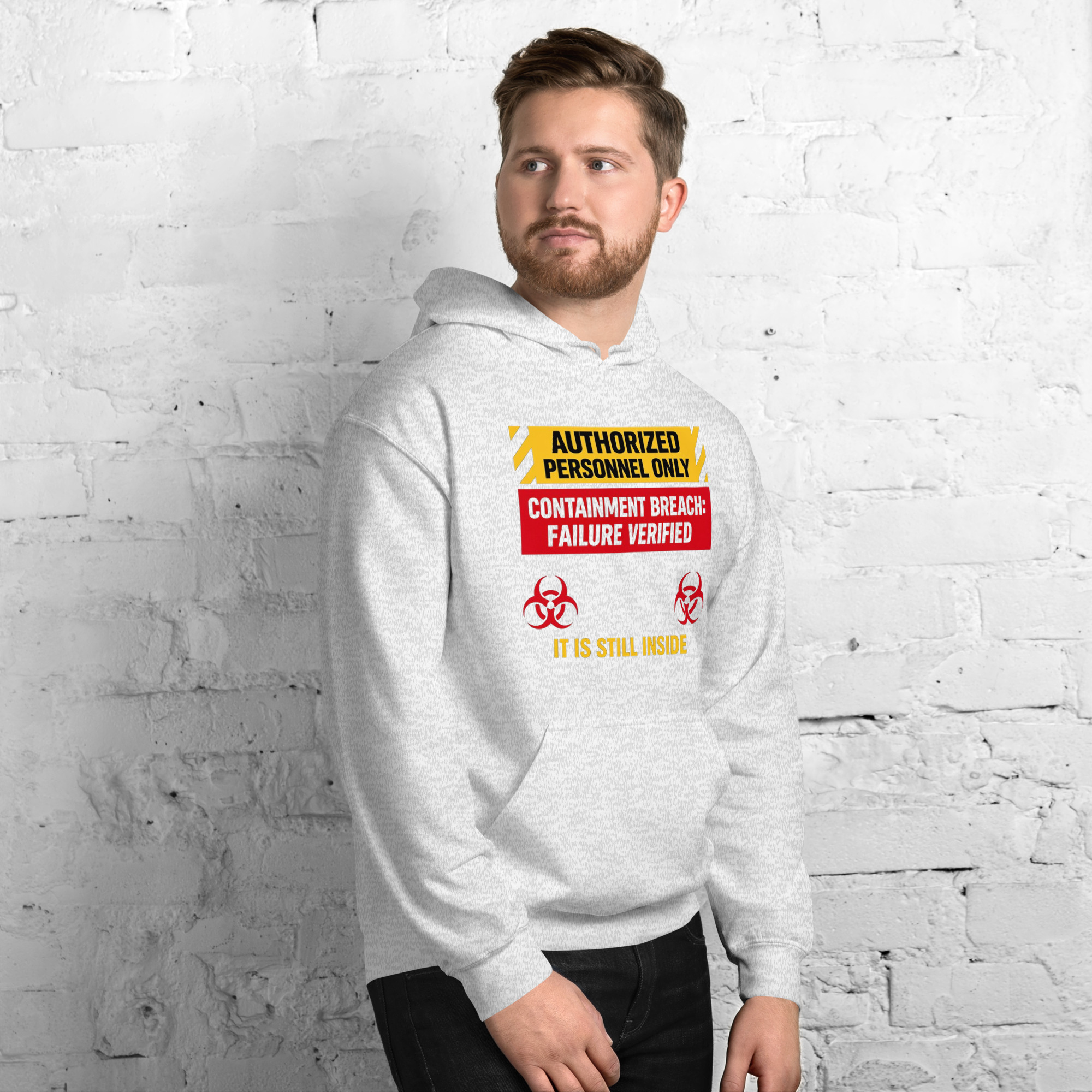 AUTHORIZED PERSONNEL ONLY (IT IS STILL INSIDE) Unisex Hoodie - Shop Now at Rare Plus Apparel AUTHORIZED PERSONNEL ONLY (IT IS STILL INSIDE) Unisex Hoodie - Image 16
