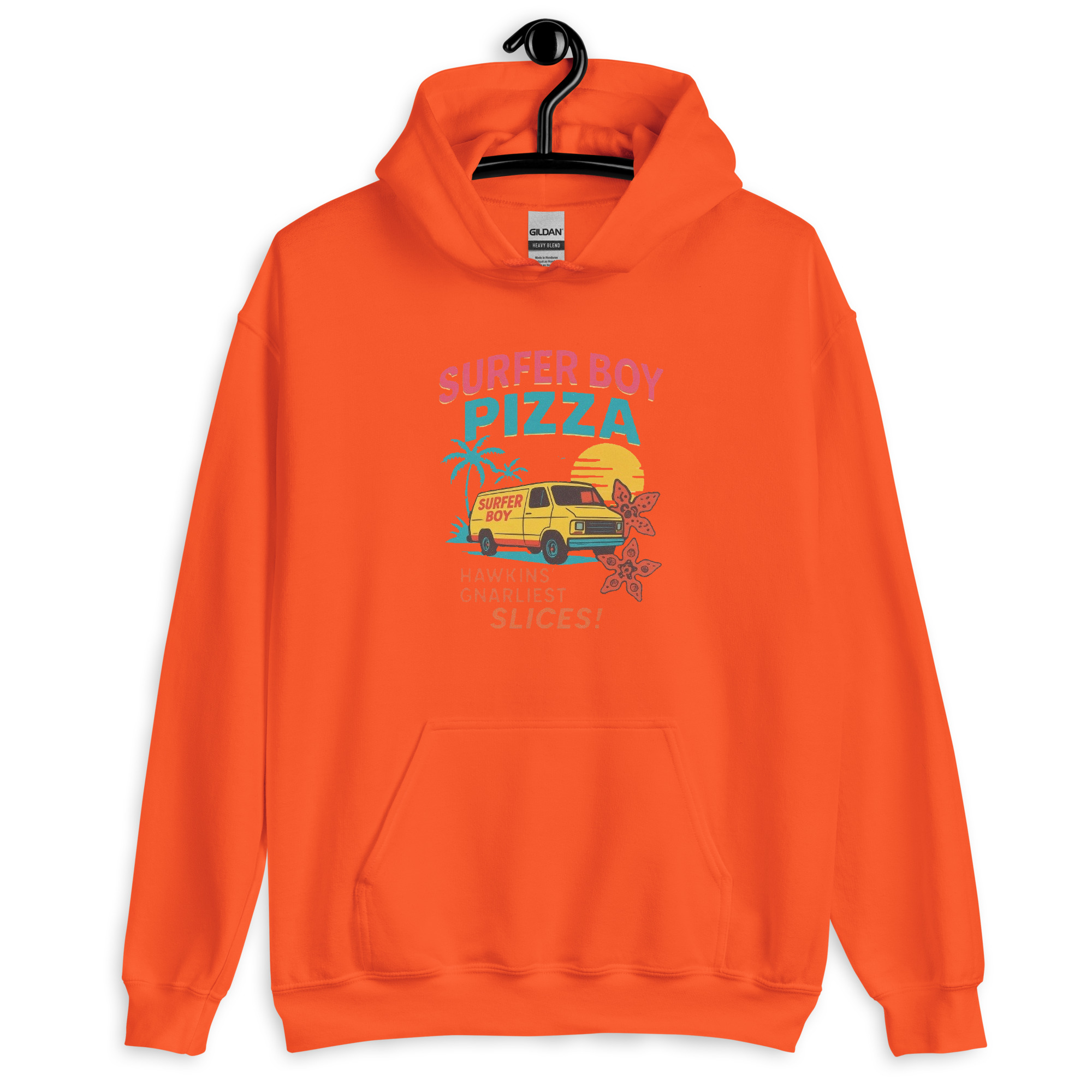 Stranger Things Surfer Boy Pizza Unisex Hoodie - Shop Now at Rare Plus Apparel Stranger Things Surfer Boy Pizza Unisex Hoodie - Image 11