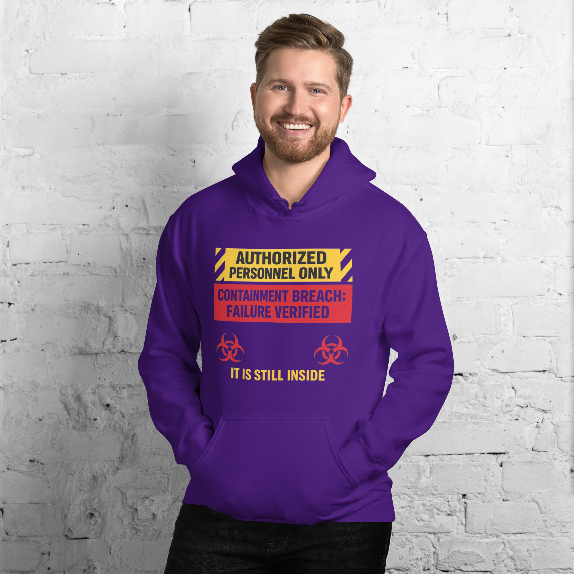 AUTHORIZED PERSONNEL ONLY (IT IS STILL INSIDE) Unisex Hoodie - Shop Now at Rare Plus Apparel AUTHORIZED PERSONNEL ONLY (IT IS STILL INSIDE) Unisex Hoodie - Image 5