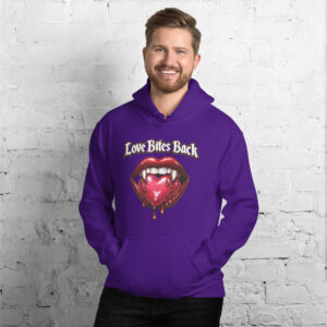 Home - Shop Now at Rare Plus Apparel Love Bites Back Unisex Hoodie