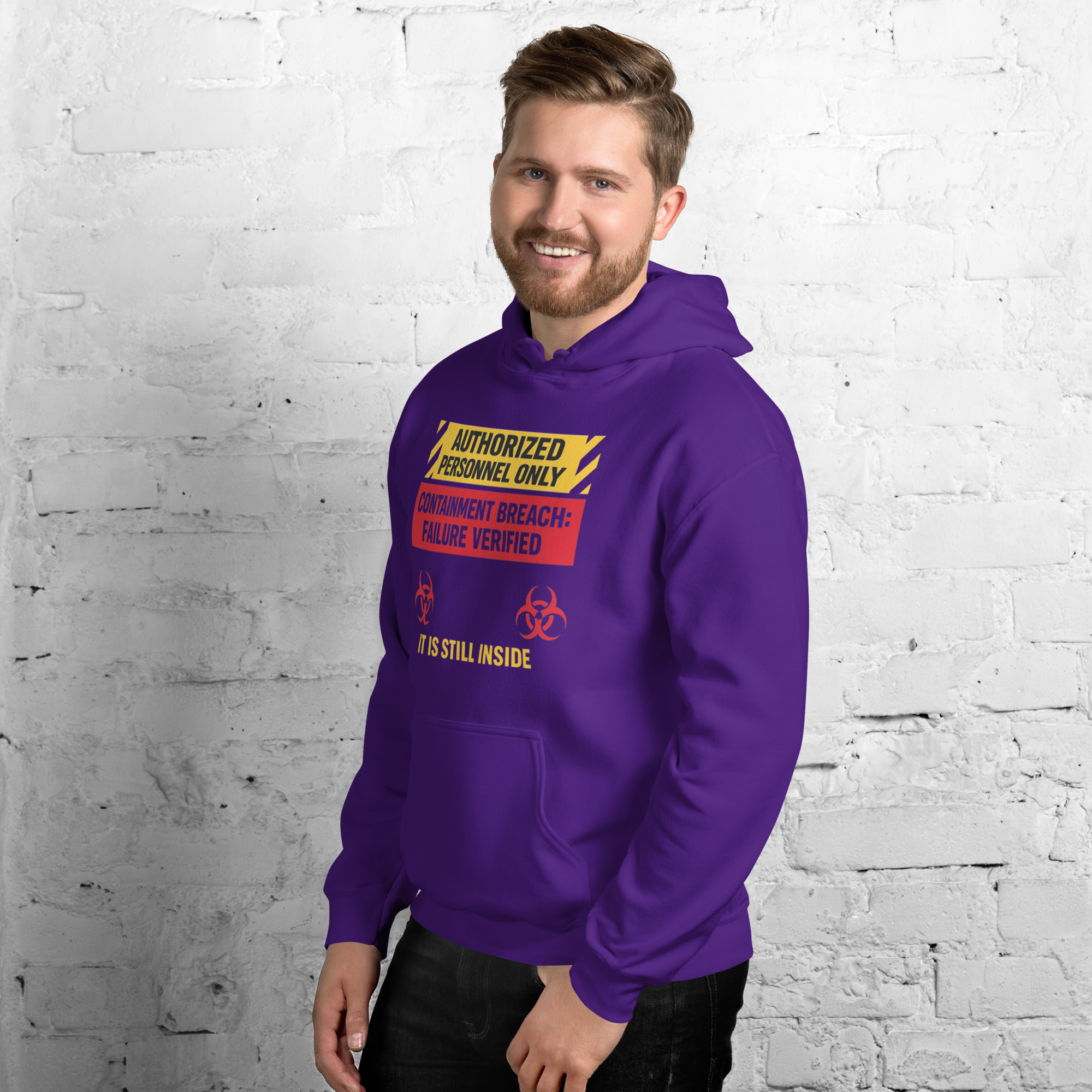 AUTHORIZED PERSONNEL ONLY (IT IS STILL INSIDE) Unisex Hoodie - Shop Now at Rare Plus Apparel AUTHORIZED PERSONNEL ONLY (IT IS STILL INSIDE) Unisex Hoodie - Image 7