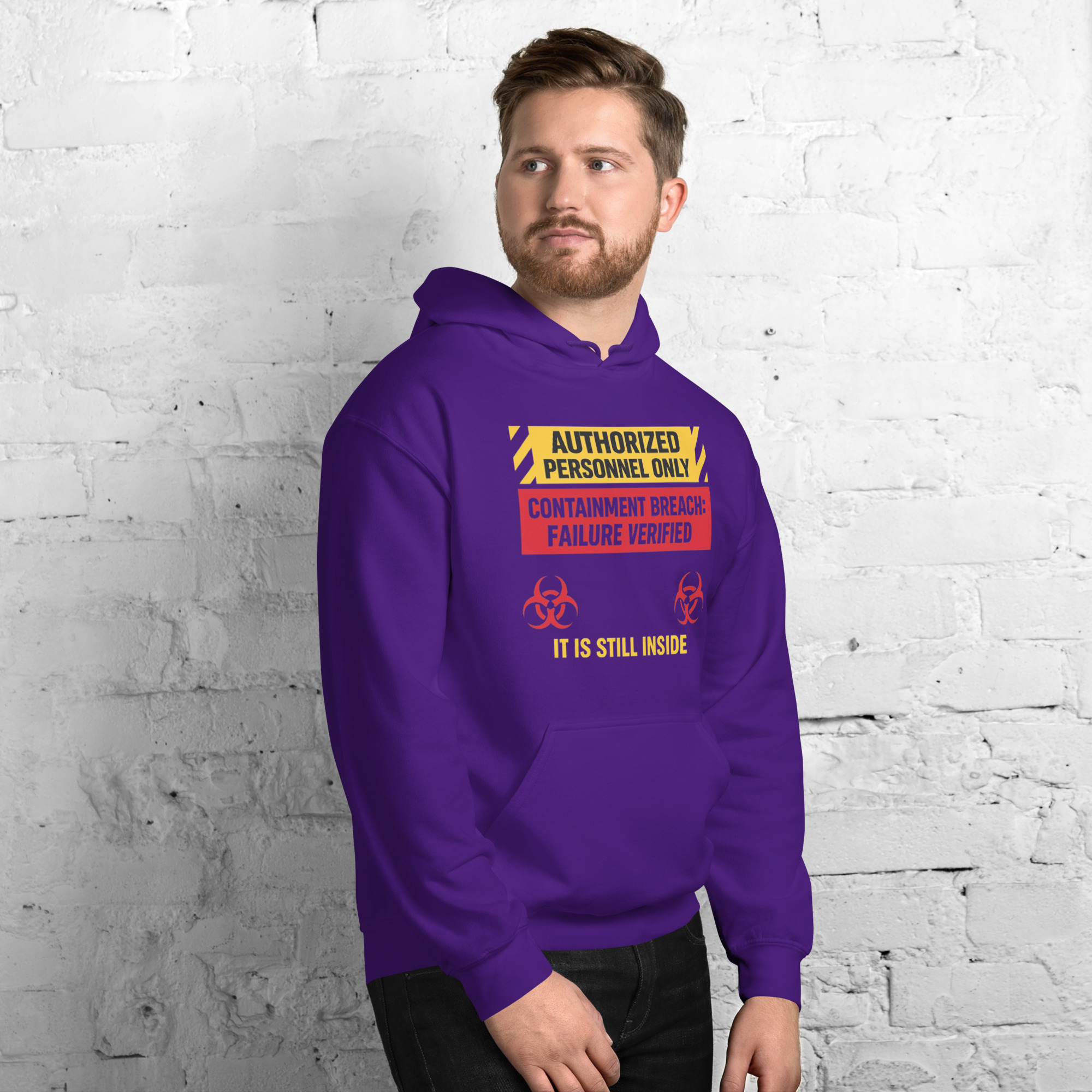 AUTHORIZED PERSONNEL ONLY (IT IS STILL INSIDE) Unisex Hoodie - Shop Now at Rare Plus Apparel AUTHORIZED PERSONNEL ONLY (IT IS STILL INSIDE) Unisex Hoodie - Image 8