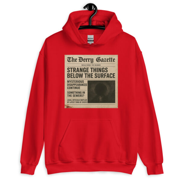 Home - Shop Now at Rare Plus Apparel “The Derry Gazette” (Strange Things Below the Surface) Unisex Hoodie