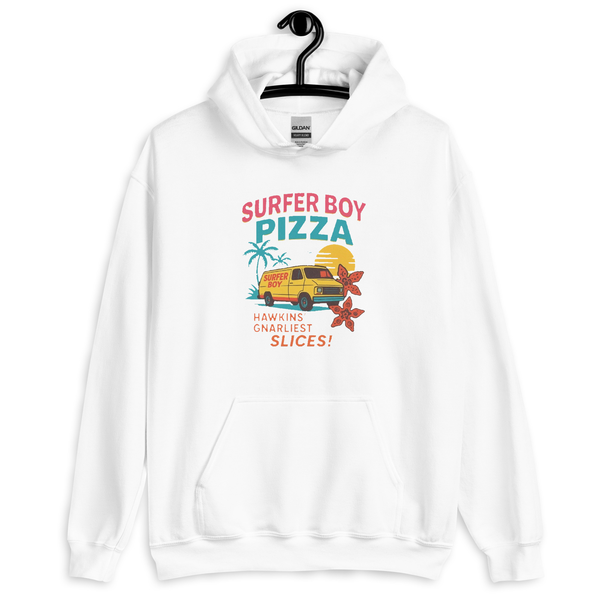 Stranger Things Surfer Boy Pizza Unisex Hoodie - Shop Now at Rare Plus Apparel Stranger Things Surfer Boy Pizza Unisex Hoodie - Image 15