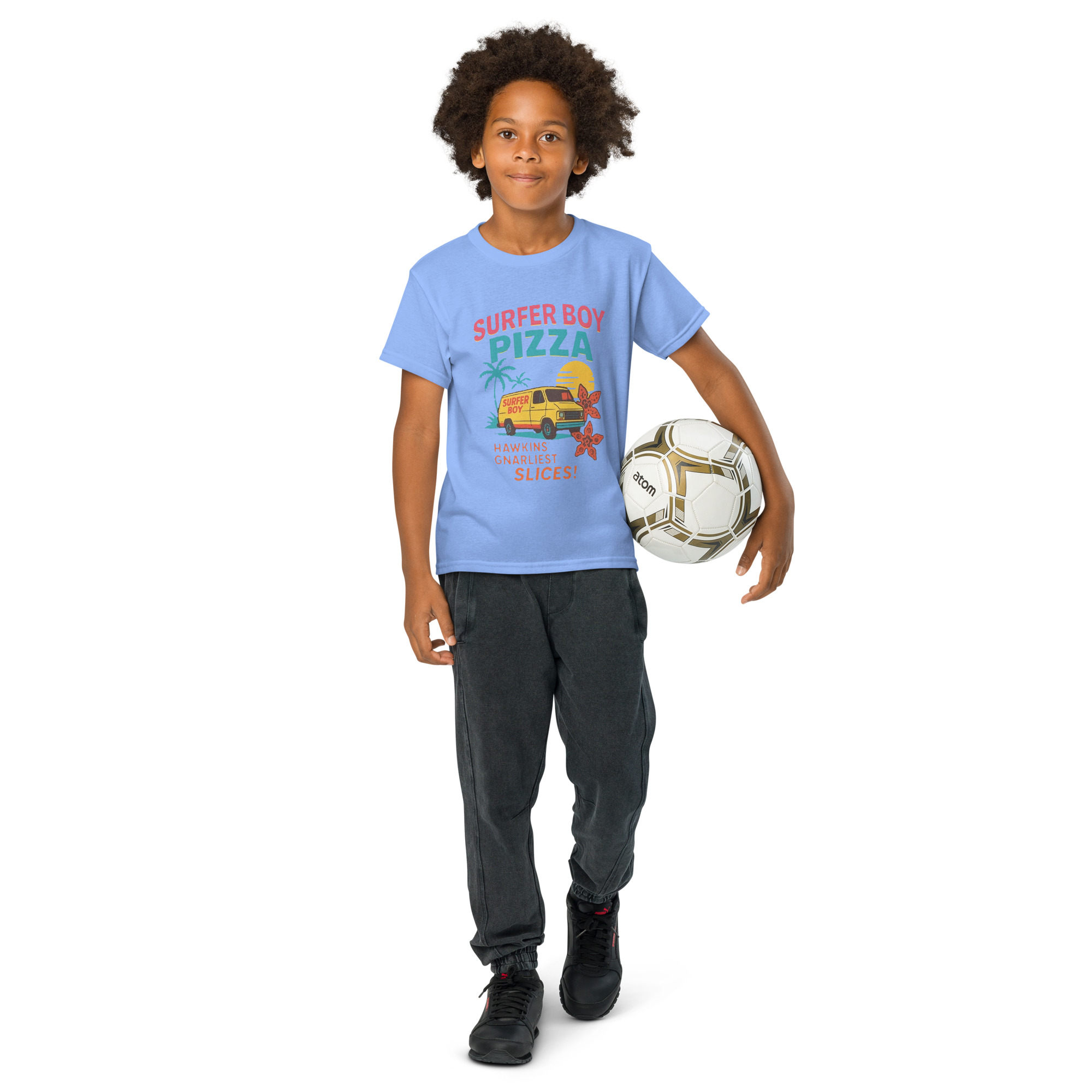 Stranger Things Surfer Boy Pizza Youth t-shirt - Shop Now at Rare Plus Apparel Stranger Things Surfer Boy Pizza Youth t-shirt - Image 24