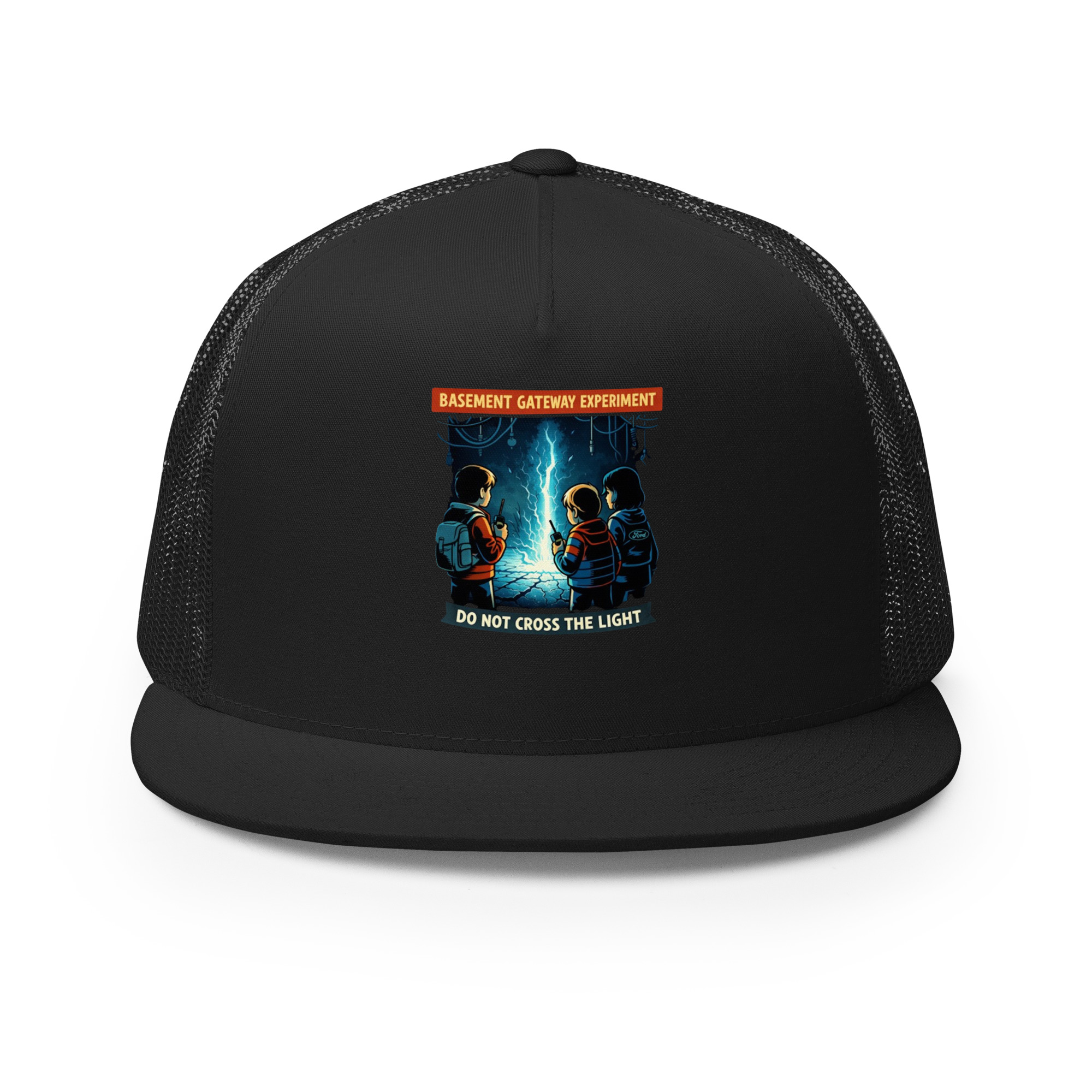 Basement Gateway Experiment (Stranger-Things-Inspired Fan Art) Trucker Cap - Shop Now at Rare Plus Apparel Basement Gateway Experiment (Stranger-Things-Inspired Fan Art) Trucker Cap - Image 8