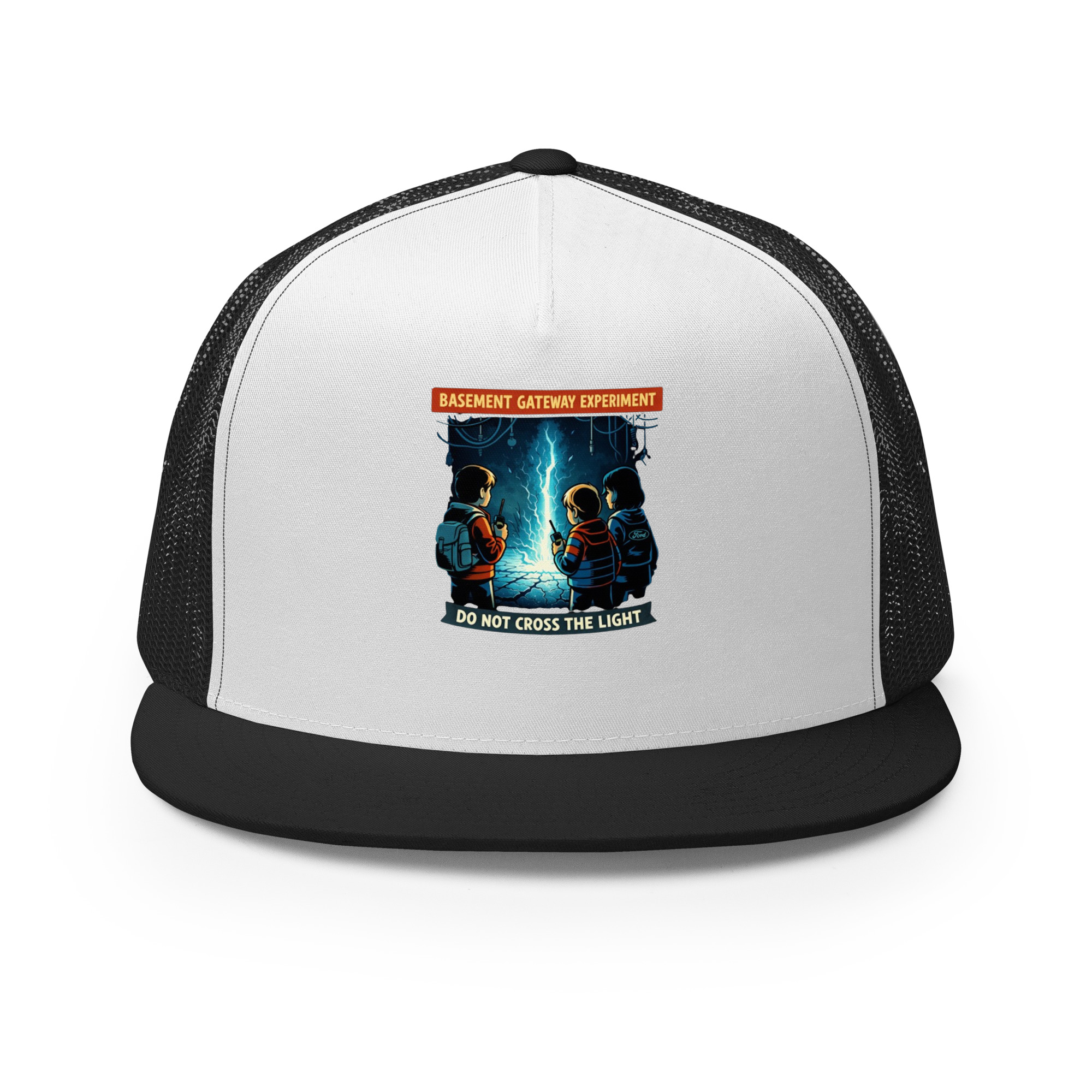 Basement Gateway Experiment (Stranger-Things-Inspired Fan Art) Trucker Cap - Shop Now at Rare Plus Apparel Basement Gateway Experiment (Stranger-Things-Inspired Fan Art) Trucker Cap - Image 14