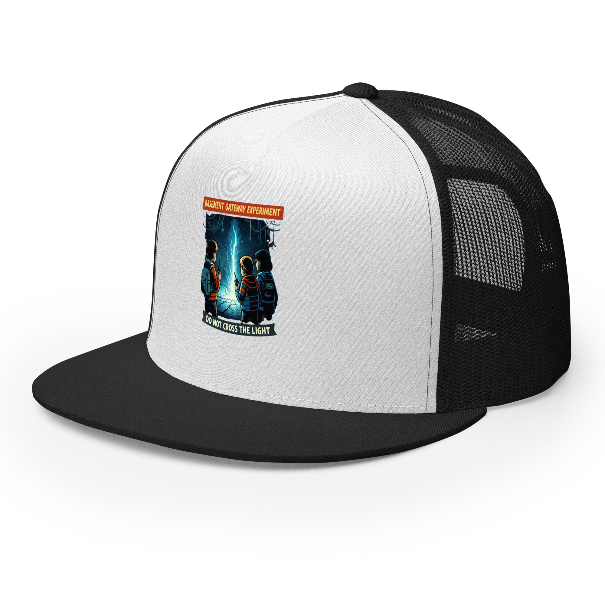 Basement Gateway Experiment (Stranger-Things-Inspired Fan Art) Trucker Cap - Shop Now at Rare Plus Apparel Basement Gateway Experiment (Stranger-Things-Inspired Fan Art) Trucker Cap - Image 17