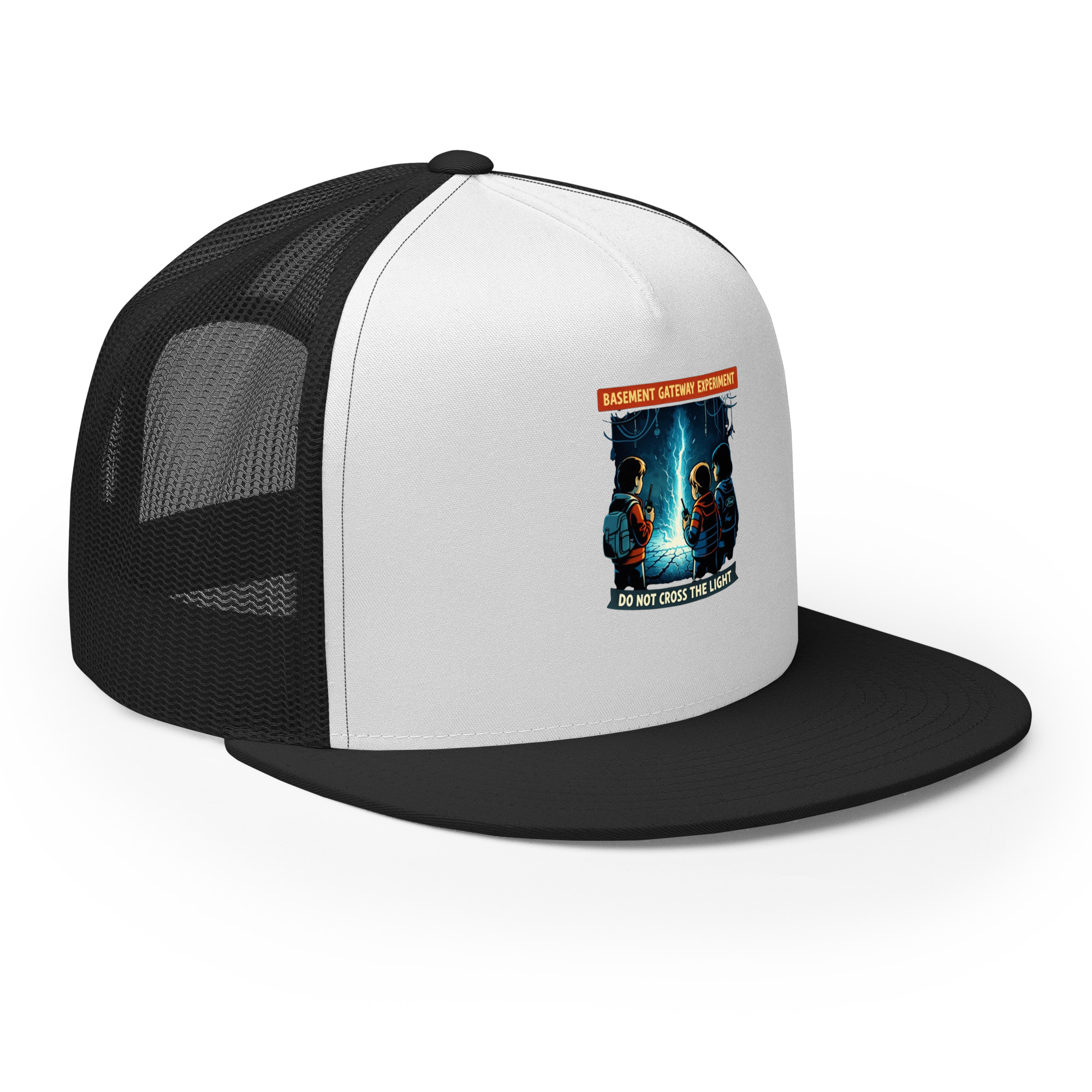 Basement Gateway Experiment (Stranger-Things-Inspired Fan Art) Trucker Cap - Shop Now at Rare Plus Apparel Basement Gateway Experiment (Stranger-Things-Inspired Fan Art) Trucker Cap - Image 19