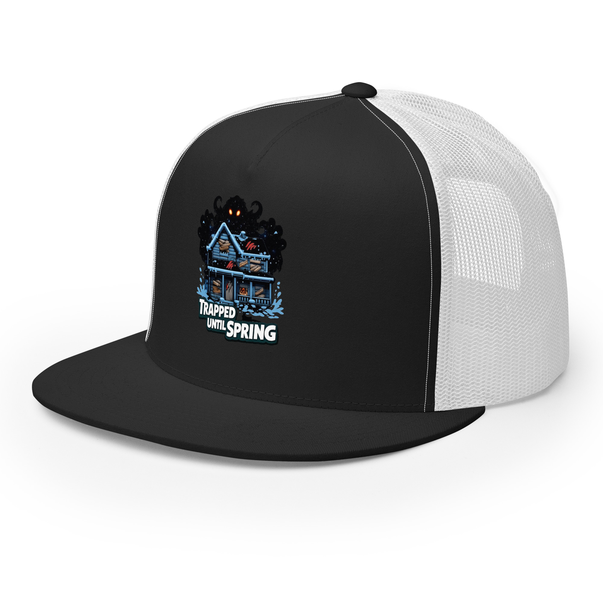 TRAPPED UNTIL SPRING Trucker Cap - Shop Now at Rare Plus Apparel TRAPPED UNTIL SPRING Trucker Cap - Image 5