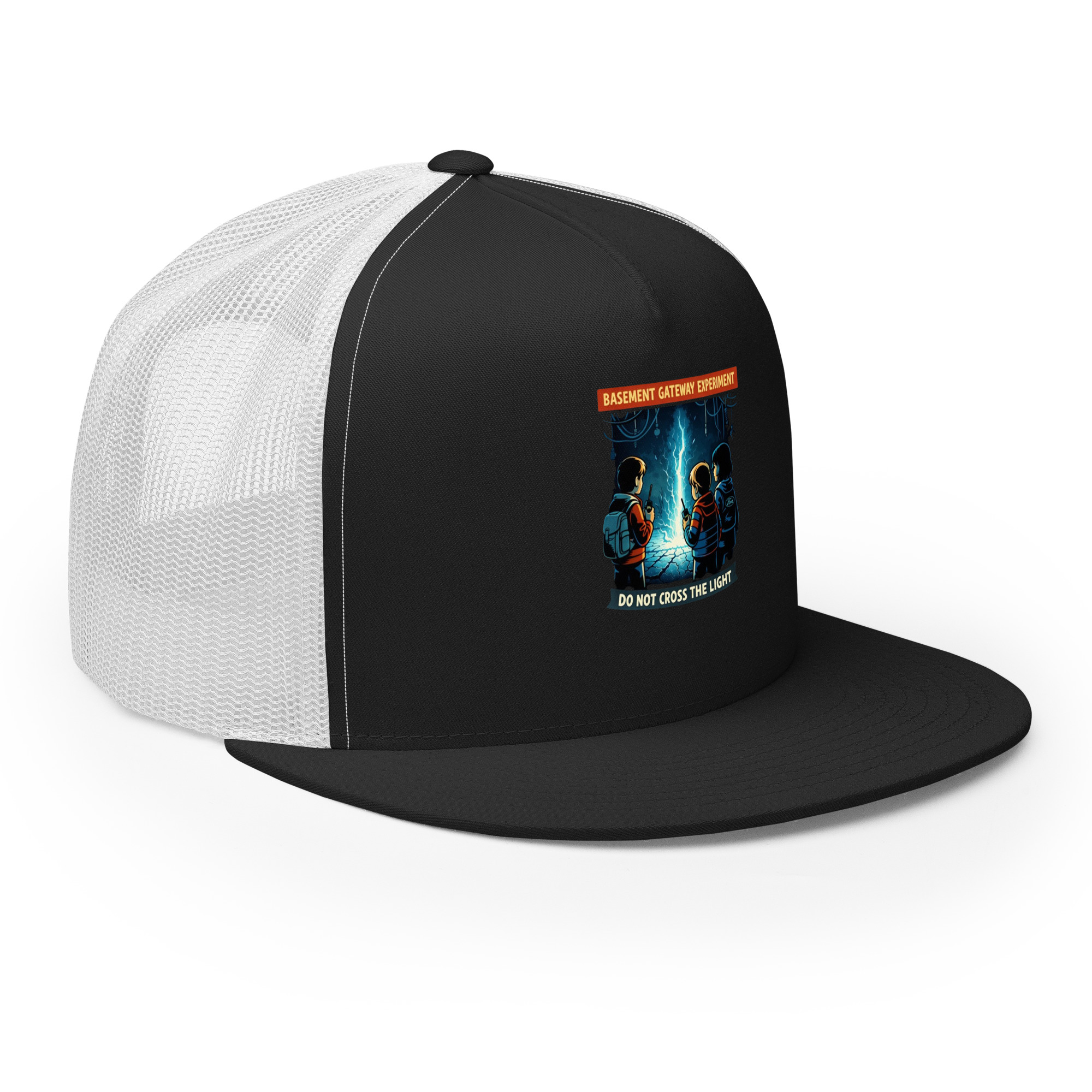 Basement Gateway Experiment (Stranger-Things-Inspired Fan Art) Trucker Cap - Shop Now at Rare Plus Apparel Basement Gateway Experiment (Stranger-Things-Inspired Fan Art) Trucker Cap - Image 7