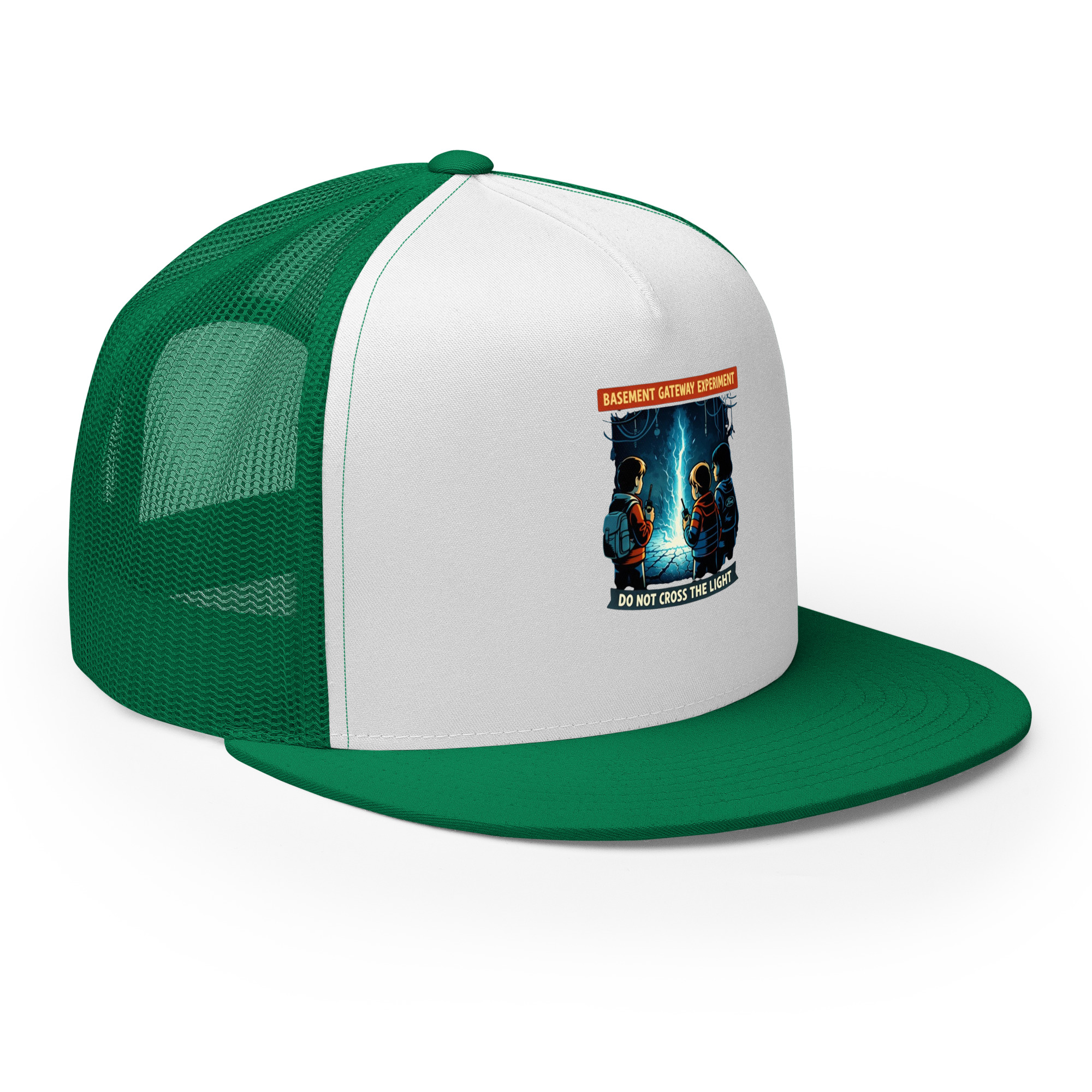 Basement Gateway Experiment (Stranger-Things-Inspired Fan Art) Trucker Cap - Shop Now at Rare Plus Apparel Basement Gateway Experiment (Stranger-Things-Inspired Fan Art) Trucker Cap - Image 42