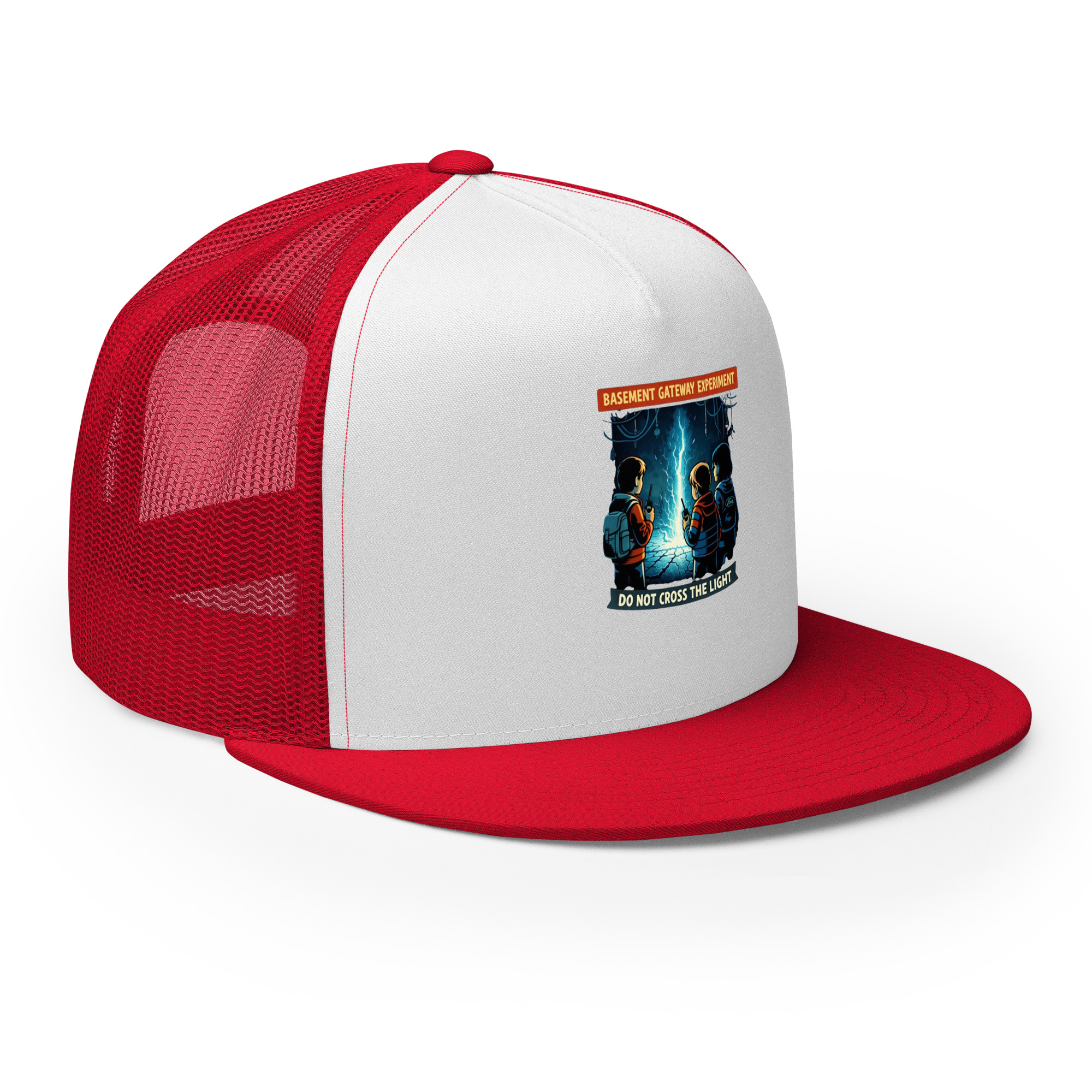 Basement Gateway Experiment (Stranger-Things-Inspired Fan Art) Trucker Cap - Shop Now at Rare Plus Apparel Basement Gateway Experiment (Stranger-Things-Inspired Fan Art) Trucker Cap - Image 24