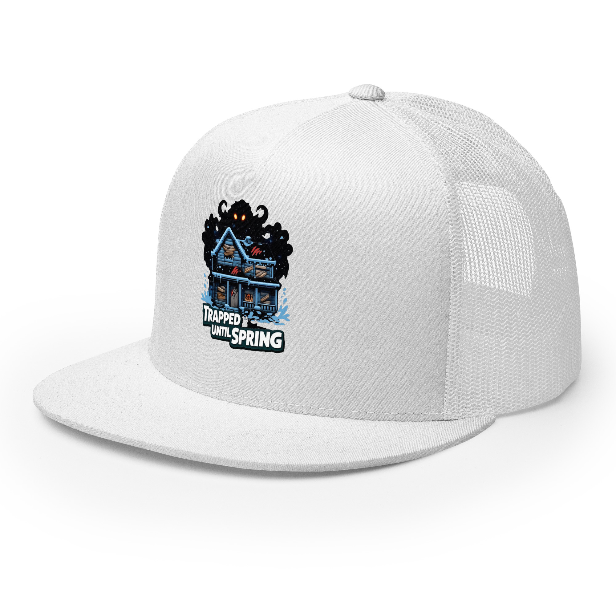 TRAPPED UNTIL SPRING Trucker Cap - Shop Now at Rare Plus Apparel TRAPPED UNTIL SPRING Trucker Cap - Image 34