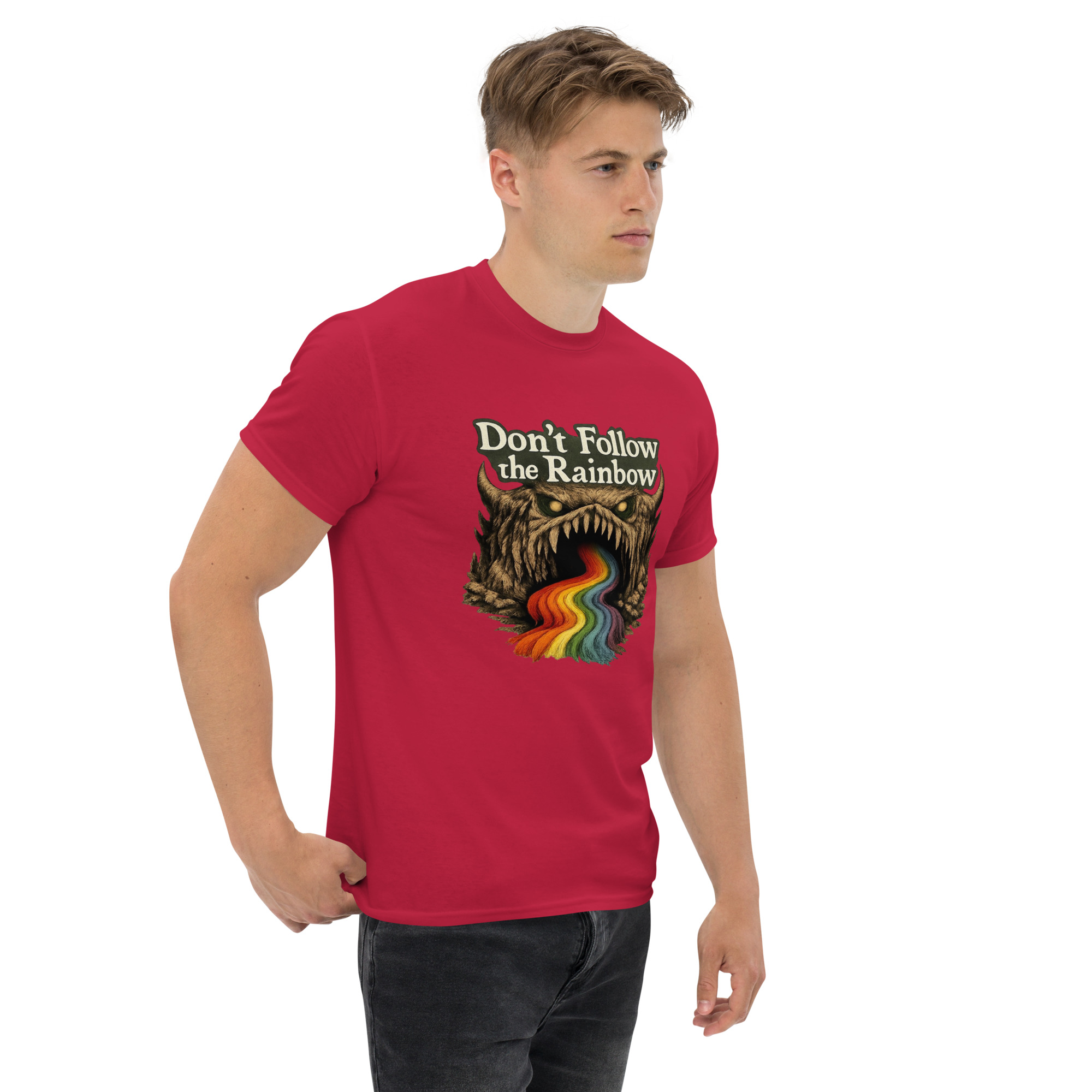 Don’t Follow the Rainbow Unisex classic tee - Shop Now at Rare Plus Apparel Don’t Follow the Rainbow Unisex classic tee - Image 25