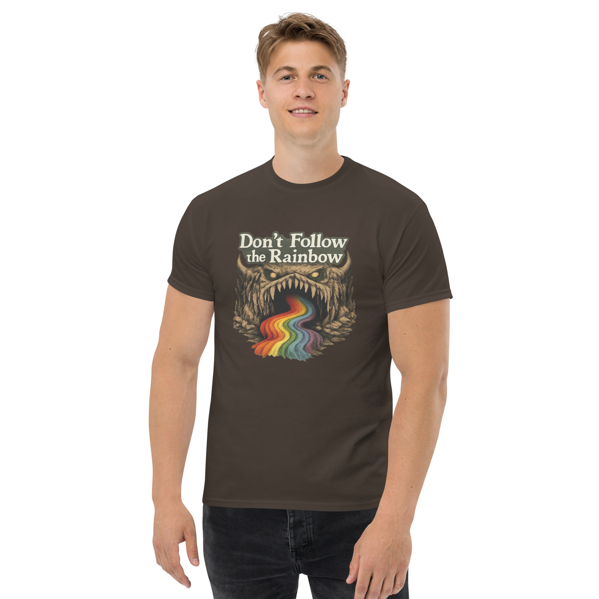 Don’t Follow the Rainbow Unisex classic tee - Shop Now at Rare Plus Apparel Don’t Follow the Rainbow Unisex classic tee - Image 14