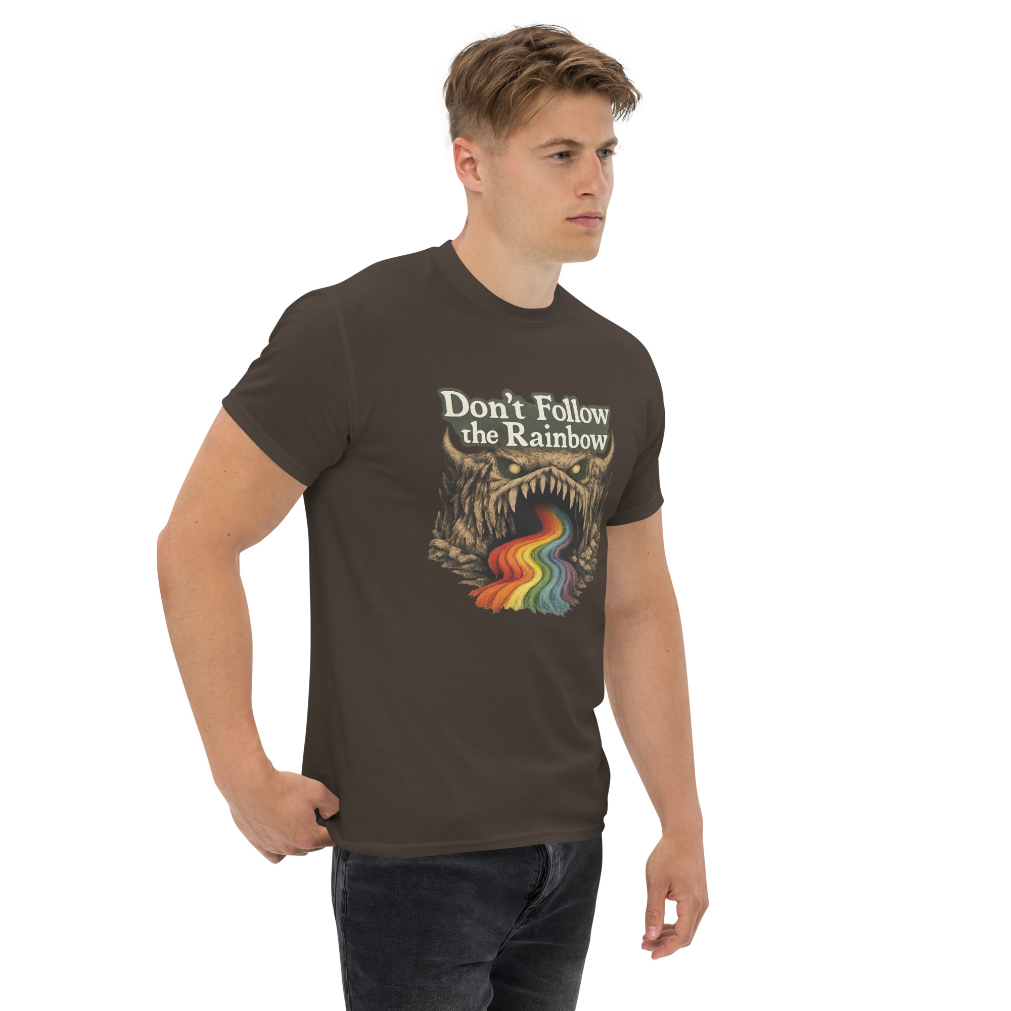 Don’t Follow the Rainbow Unisex classic tee - Shop Now at Rare Plus Apparel Don’t Follow the Rainbow Unisex classic tee - Image 19