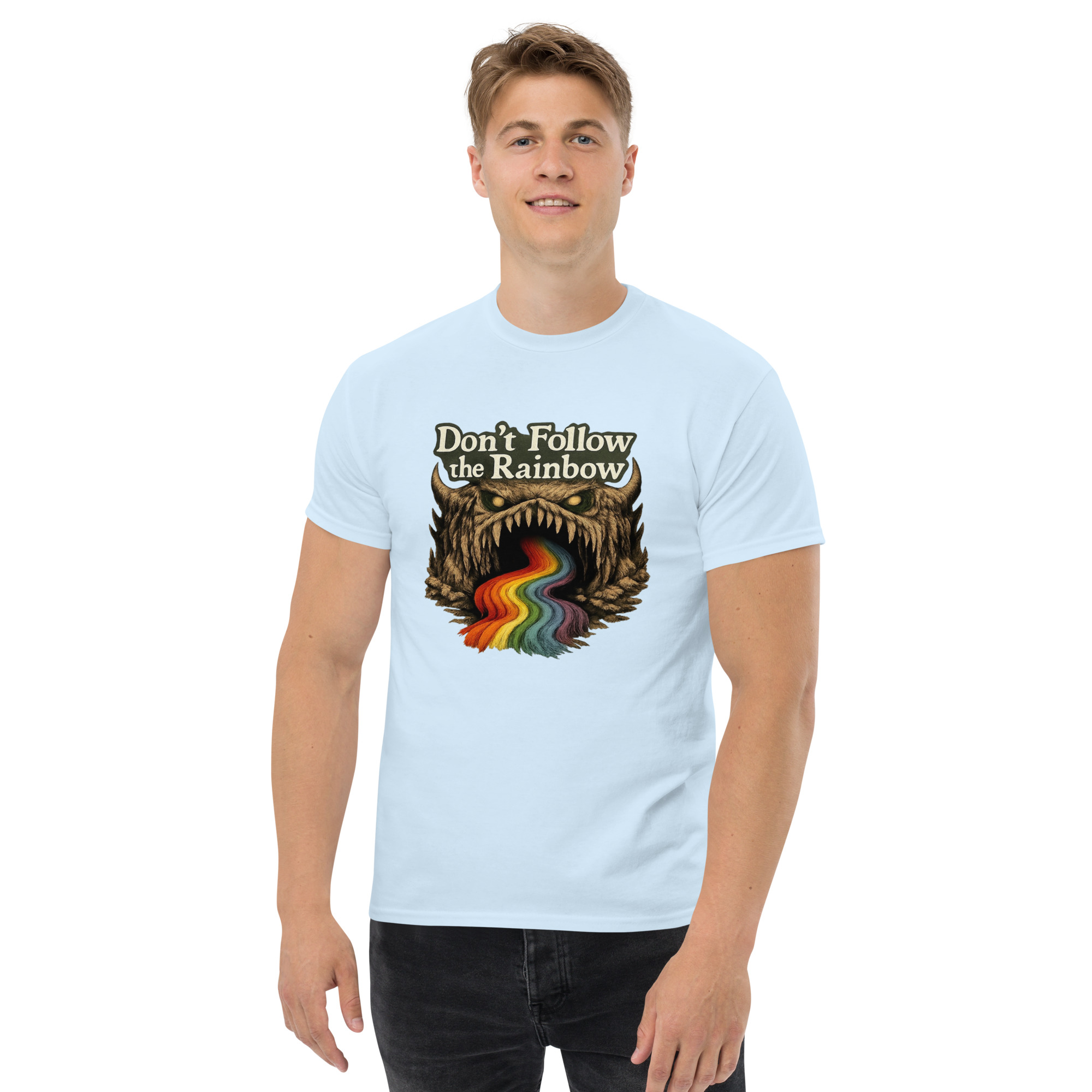 Don’t Follow the Rainbow Unisex classic tee - Shop Now at Rare Plus Apparel Don’t Follow the Rainbow Unisex classic tee - Image 37