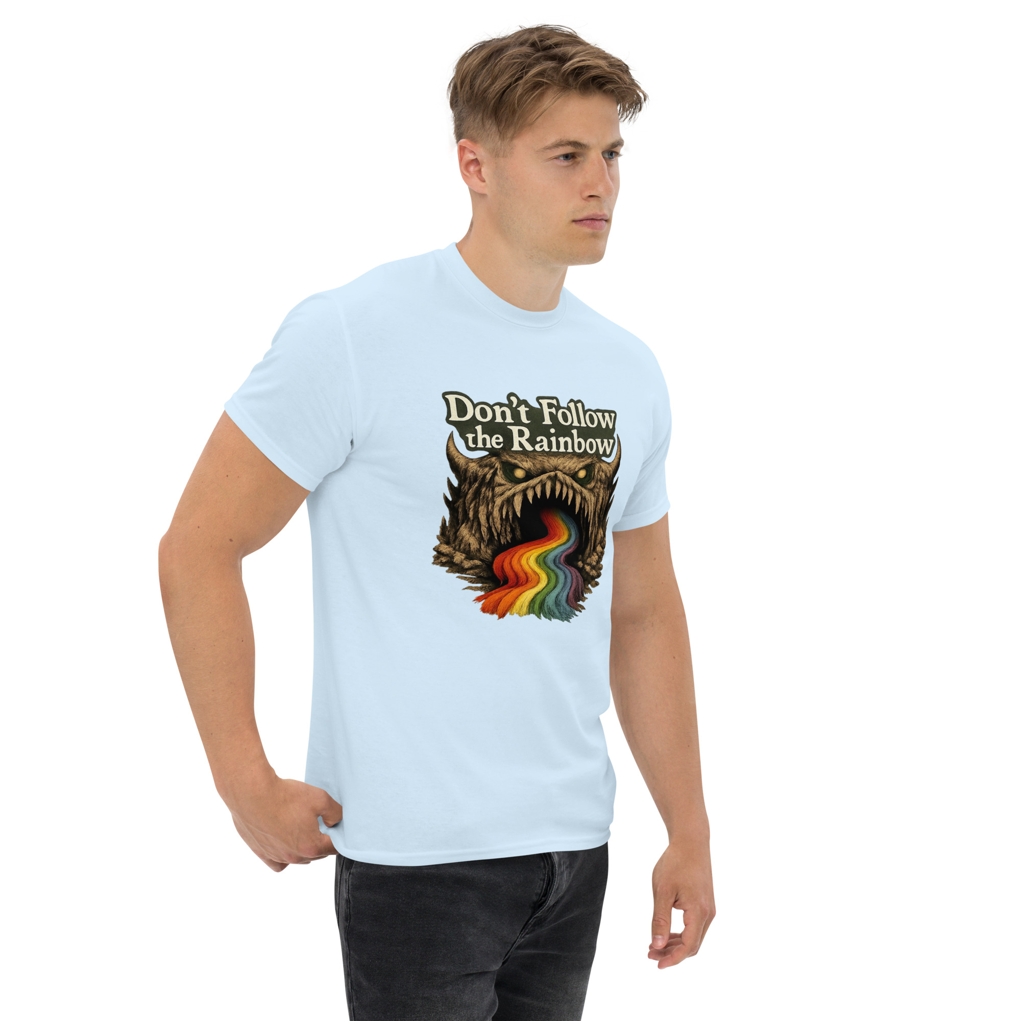 Don’t Follow the Rainbow Unisex classic tee - Shop Now at Rare Plus Apparel Don’t Follow the Rainbow Unisex classic tee - Image 42