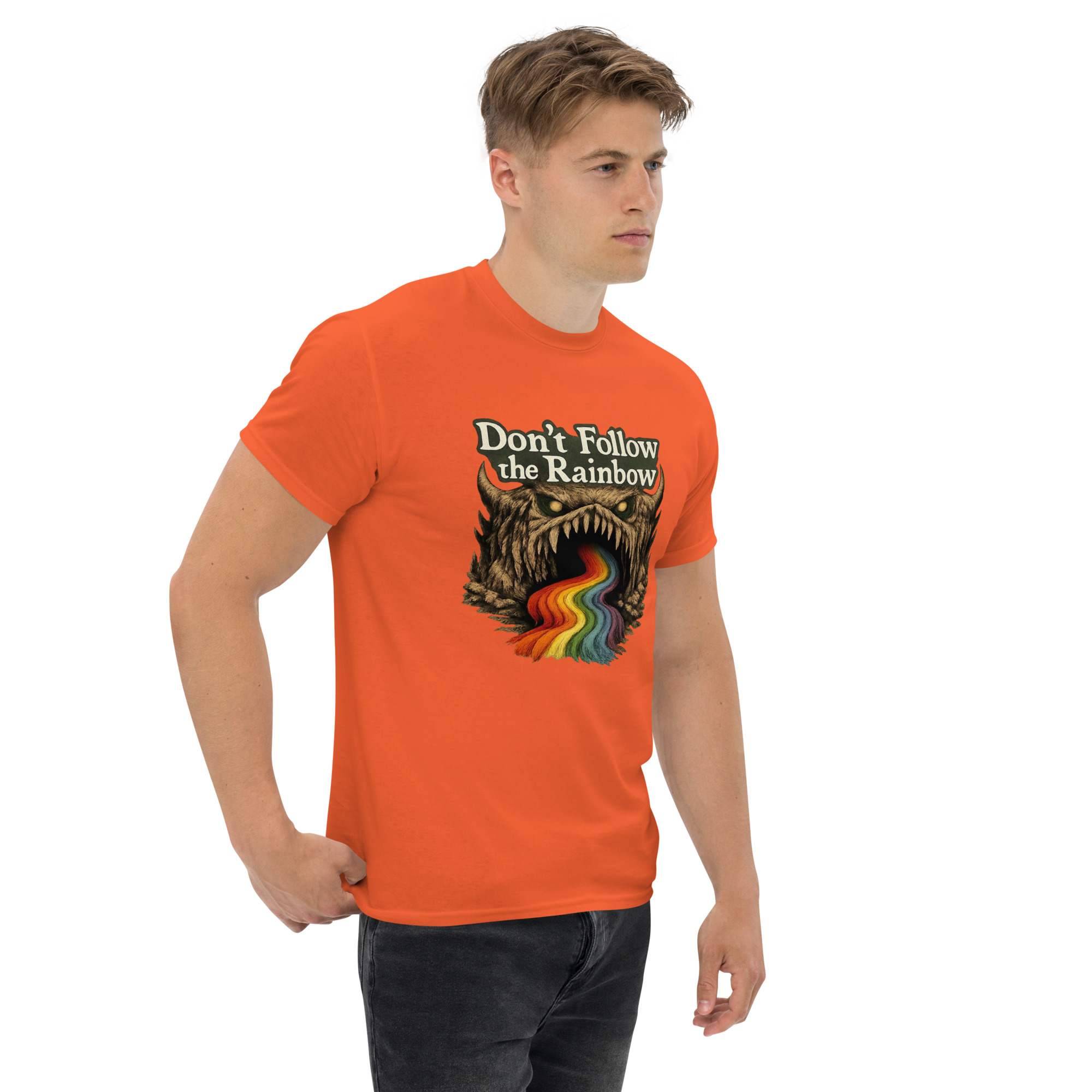 Don’t Follow the Rainbow Unisex classic tee - Shop Now at Rare Plus Apparel Don’t Follow the Rainbow Unisex classic tee - Image 36
