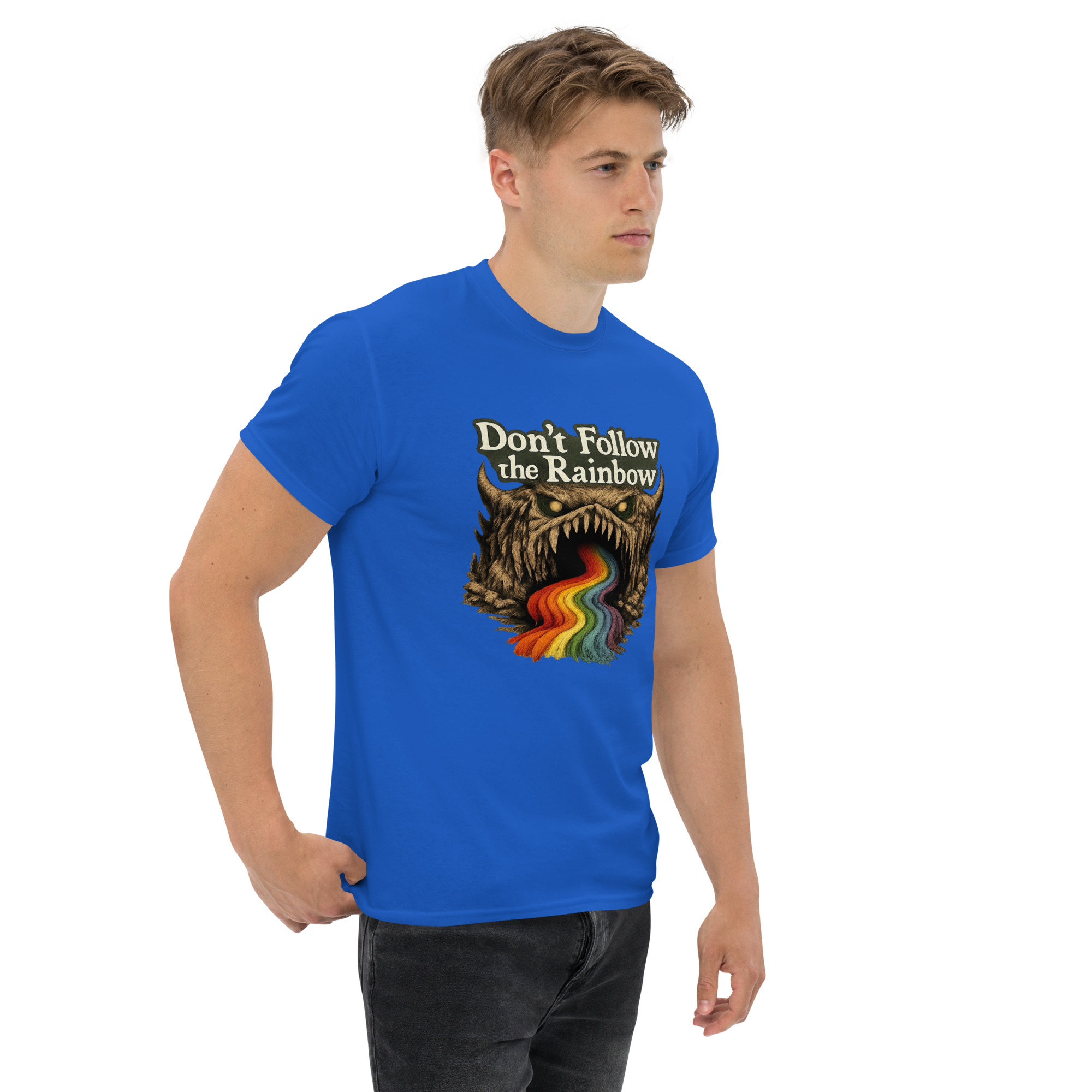 Don’t Follow the Rainbow Unisex classic tee - Shop Now at Rare Plus Apparel Don’t Follow the Rainbow Unisex classic tee - Image 30
