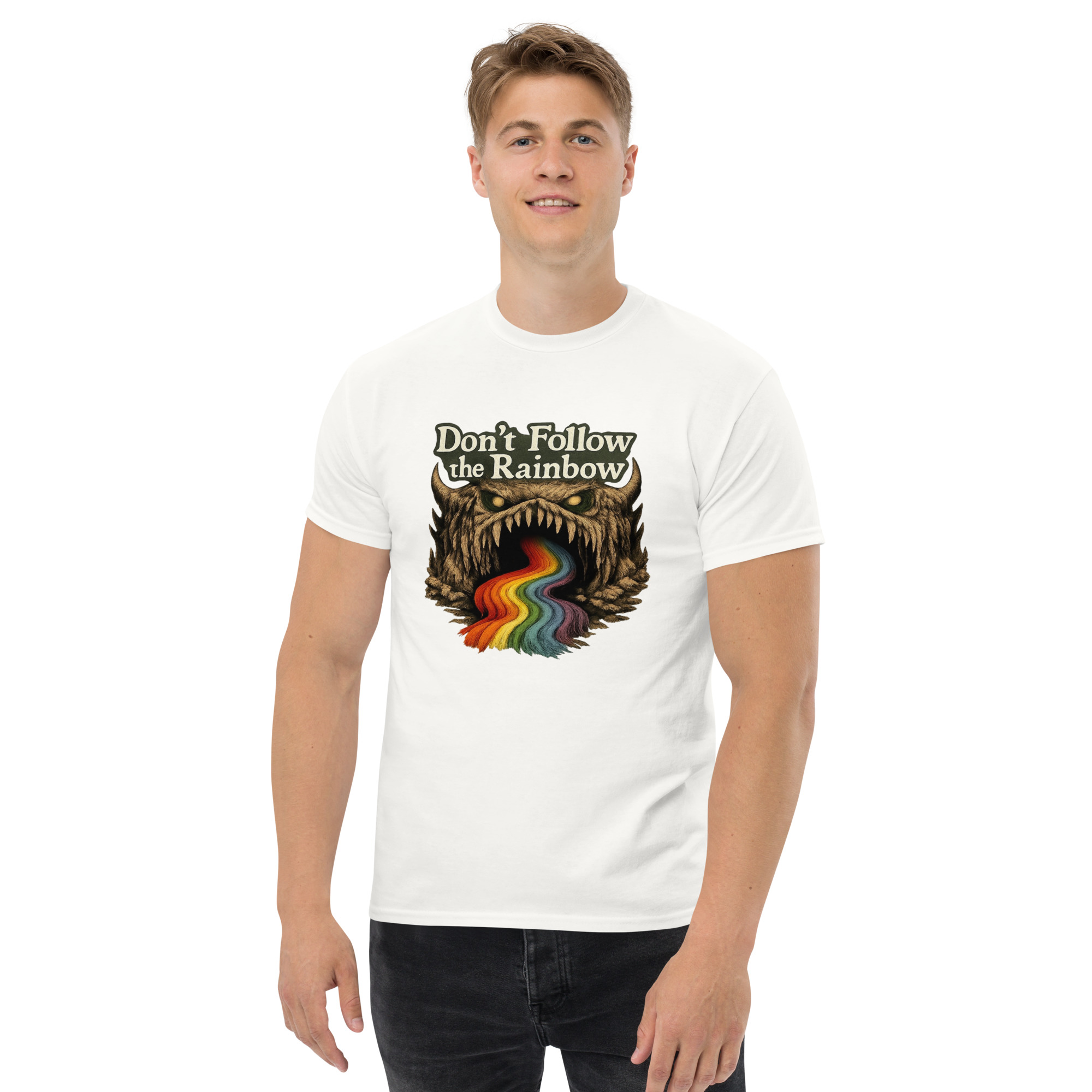 Don’t Follow the Rainbow Unisex classic tee - Shop Now at Rare Plus Apparel Don’t Follow the Rainbow Unisex classic tee - Image 43