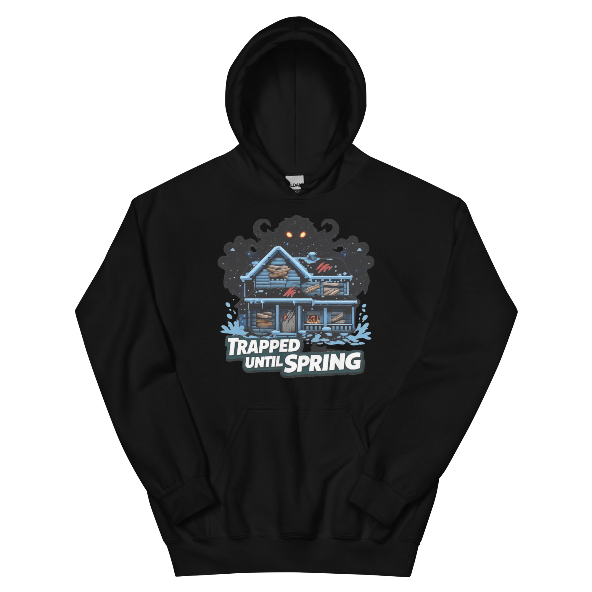 TRAPPED UNTIL SPRING Unisex Hoodie - Shop Now at Rare Plus Apparel TRAPPED UNTIL SPRING Unisex Hoodie - Image 2