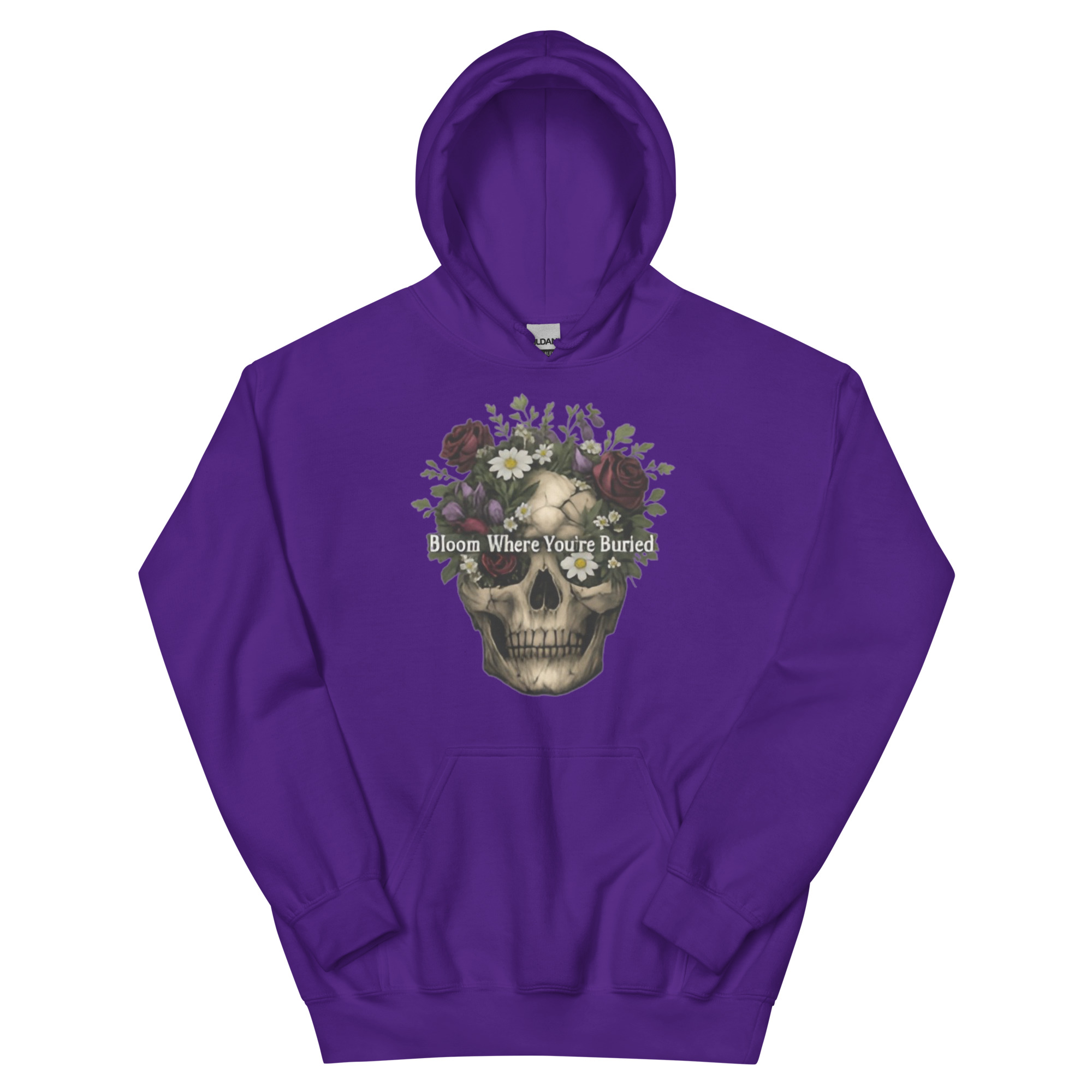 Bloom Where You're Buried Unisex Hoodie - Shop Now at Rare Plus Apparel Bloom Where You're Buried Unisex Hoodie - Image 4