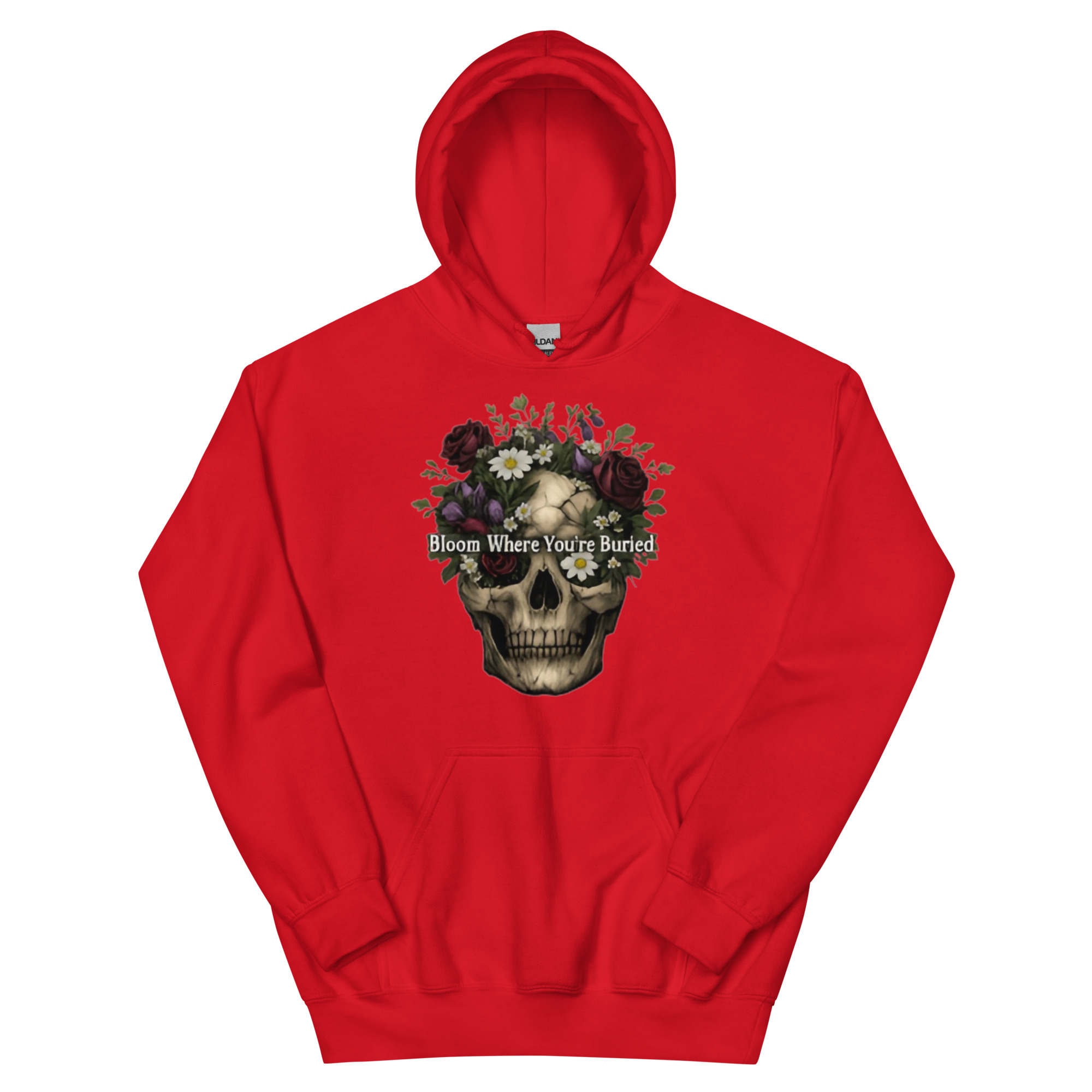 Bloom Where You're Buried Unisex Hoodie - Shop Now at Rare Plus Apparel Bloom Where You're Buried Unisex Hoodie - Image 6