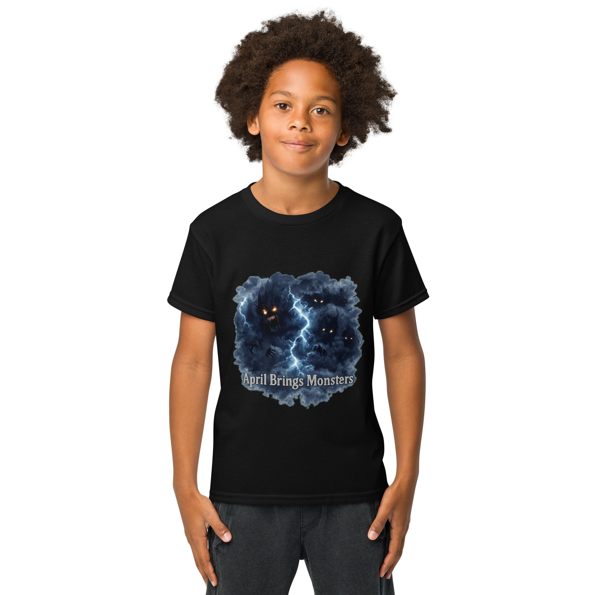 April Brings Monsters Youth t-shirt - Shop Now at Rare Plus Apparel April Brings Monsters Youth t-shirt