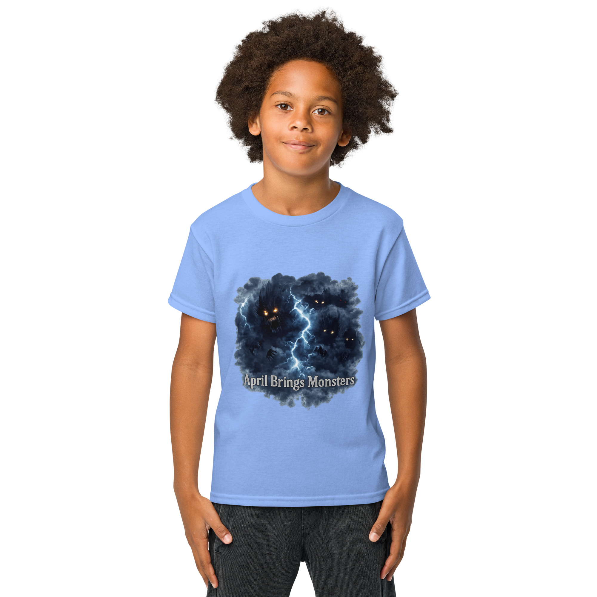 April Brings Monsters Youth t-shirt - Shop Now at Rare Plus Apparel April Brings Monsters Youth t-shirt - Image 19