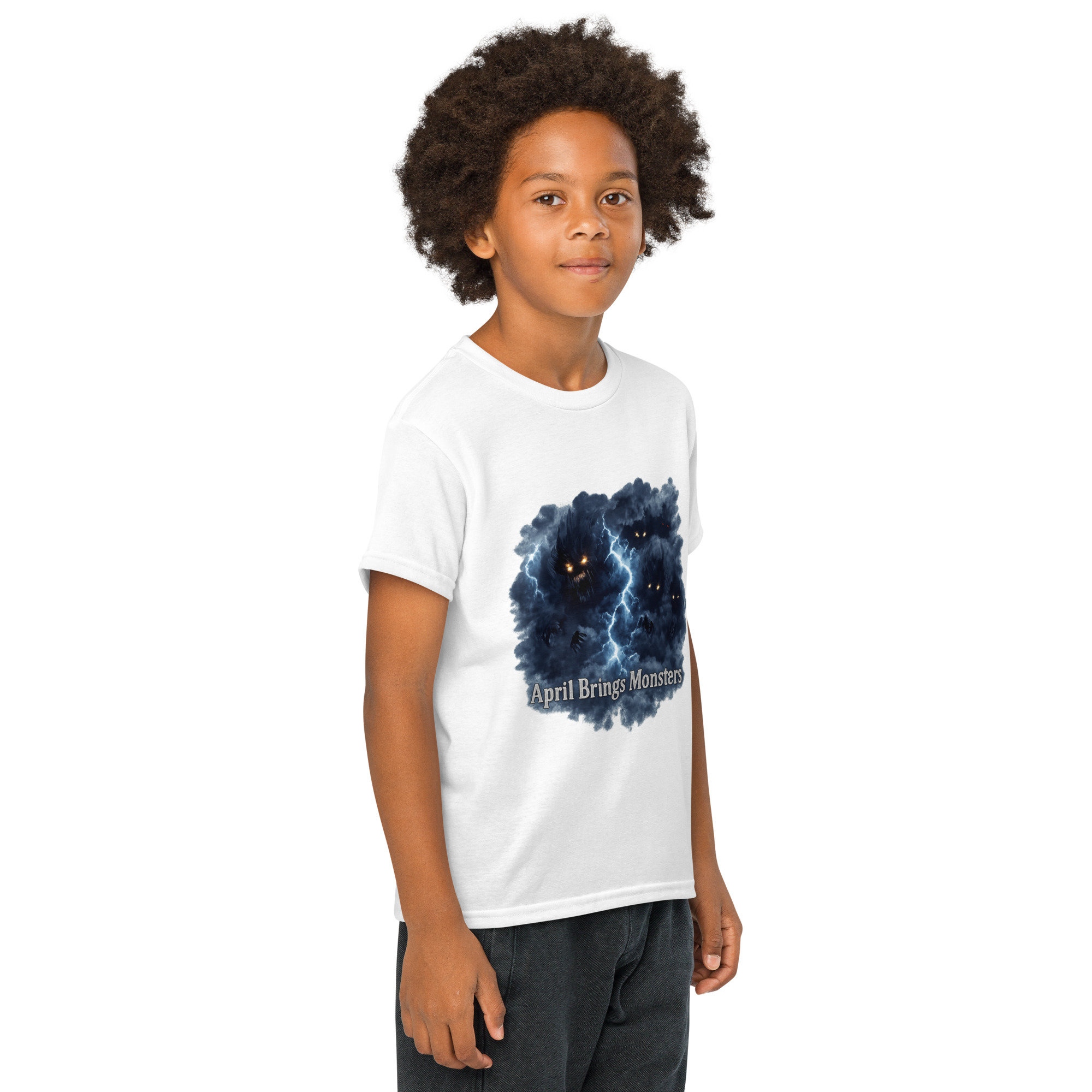 April Brings Monsters Youth t-shirt - Shop Now at Rare Plus Apparel April Brings Monsters Youth t-shirt - Image 28